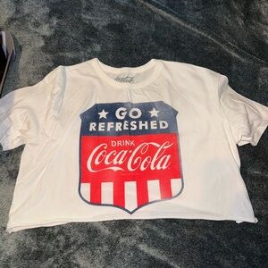Coke graphics crop tee